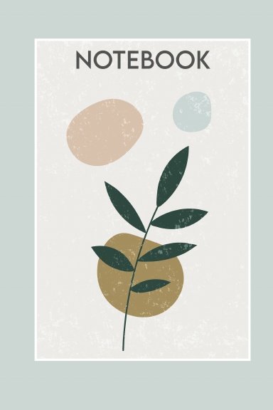 Disguised password log book - hand drawn leaves