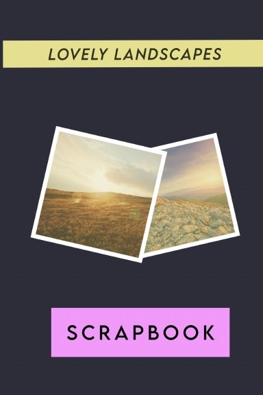 Disguised password log books - lovely landscapes scrapbook